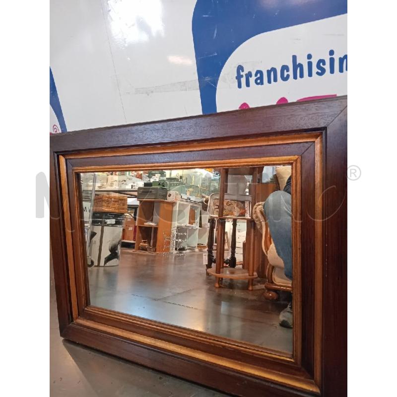 SPECCHIO CORNICE LEGNO  52X82 | Mercatino dell'Usato Busnago 4