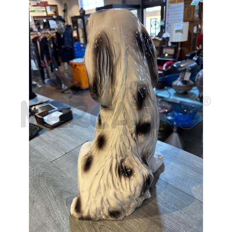 STATUA CANE COCKER BIANCO E NERO A POUIS | Mercatino dell'Usato Busnago 3