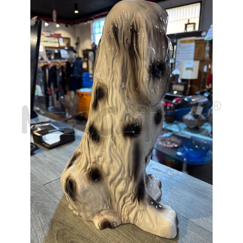 STATUA CANE COCKER BIANCO E NERO A POUIS | Mercatino dell'Usato Busnago 4
