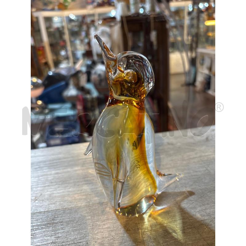 STATUINA IN VETRO DI MURANO RUBELLI PINGUINO GIALLO | Mercatino dell'Usato Busnago 3
