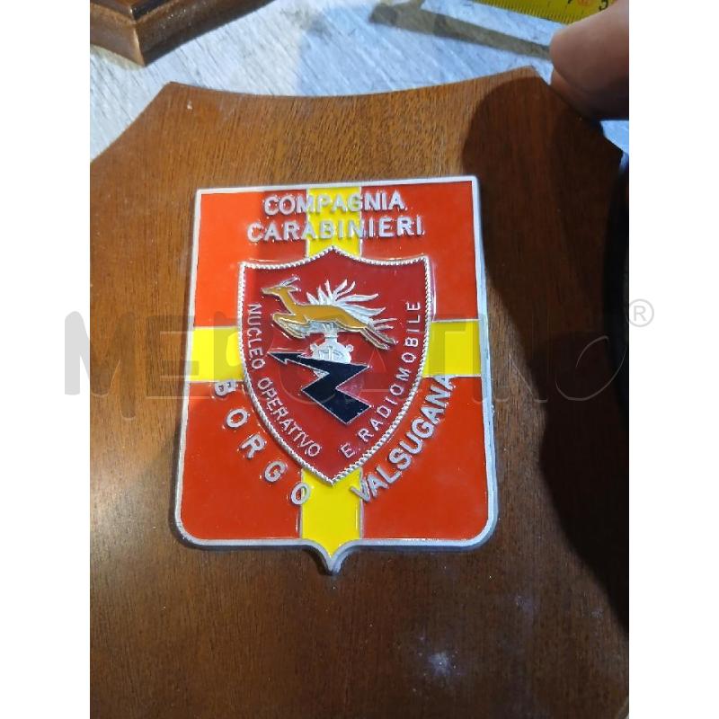 STEMMA MILITARE CREST COMPAGNIA CARABINIERI BORGO VALSUGANA CM 15X20 | Mercatino dell'Usato Busnago 1