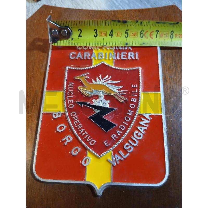 STEMMA MILITARE CREST COMPAGNIA CARABINIERI BORGO VALSUGANA CM 15X20 | Mercatino dell'Usato Busnago 2