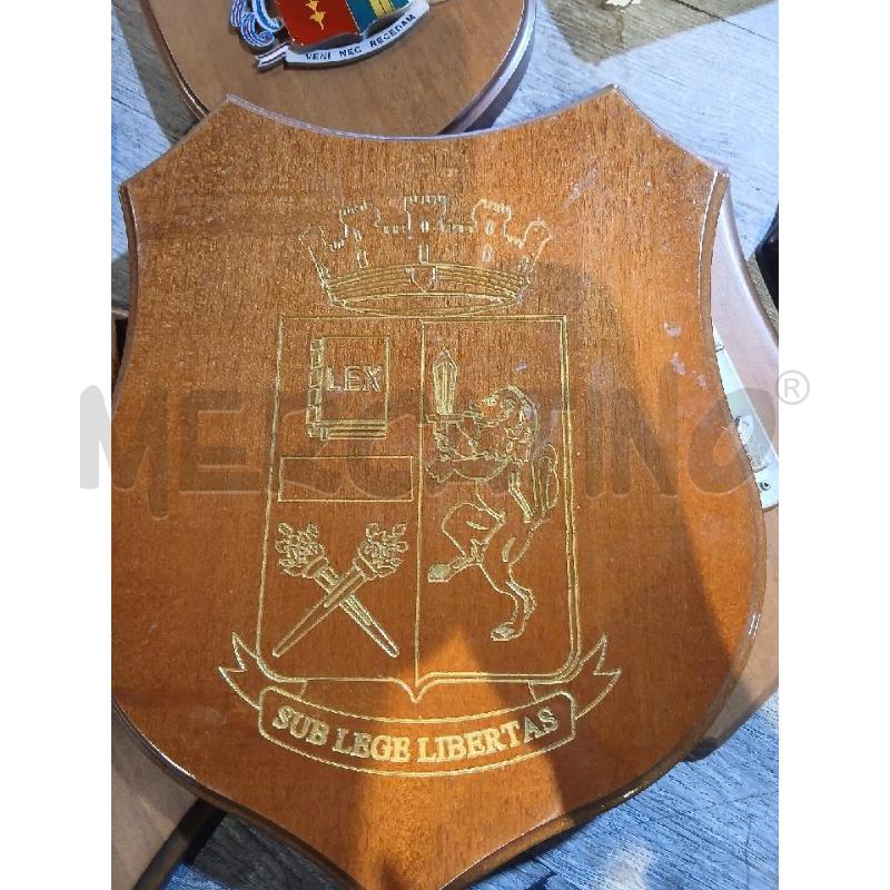 STEMMA MILITARE CREST IN LEGNO POLIZIA DI STATO SUB LEGE LIBERTAS CM 26X21 | Mercatino dell'Usato Busnago 3