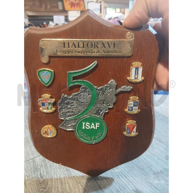 STEMMA MILITARE CREST ITALFOR XVI GRUPPO SUPPORTO DI ADERENZA CM 22X17 | Mercatino dell'Usato Busnago 1