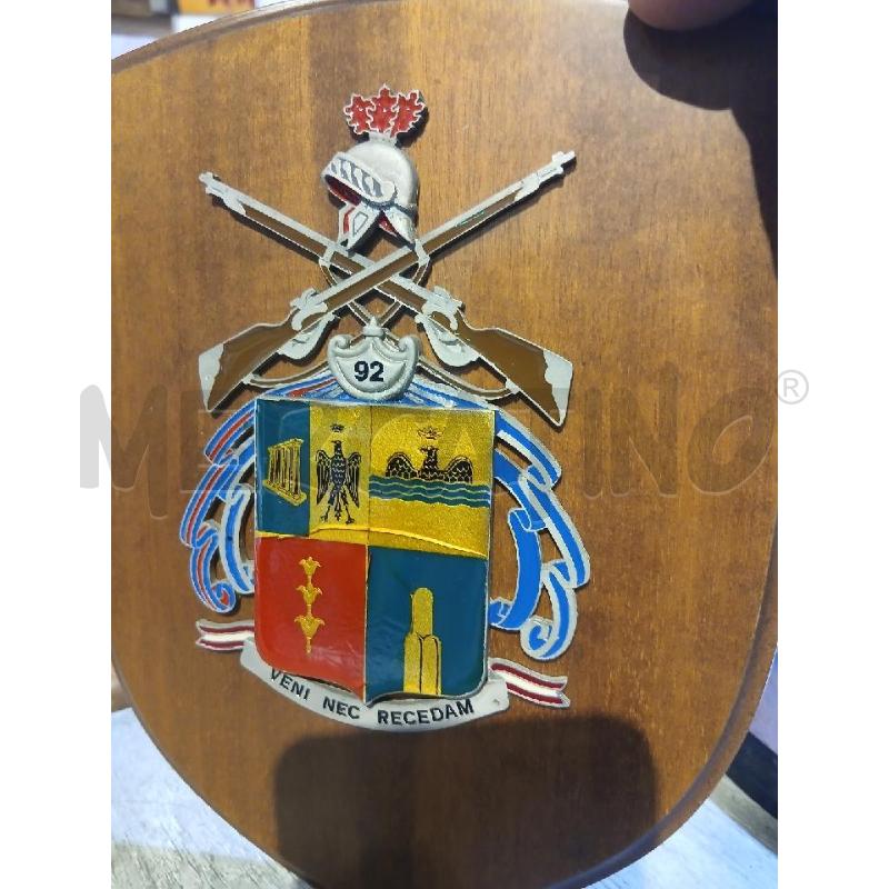 STEMMA MILITARE CREST VENI NEC RECEDAM CM 16X20 | Mercatino dell'Usato Busnago 2