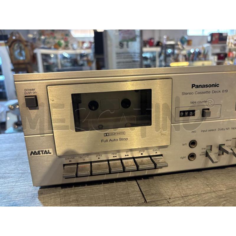 STEREO CASSETTE DECK 619 PANASONIC | Mercatino dell'Usato Busnago 2