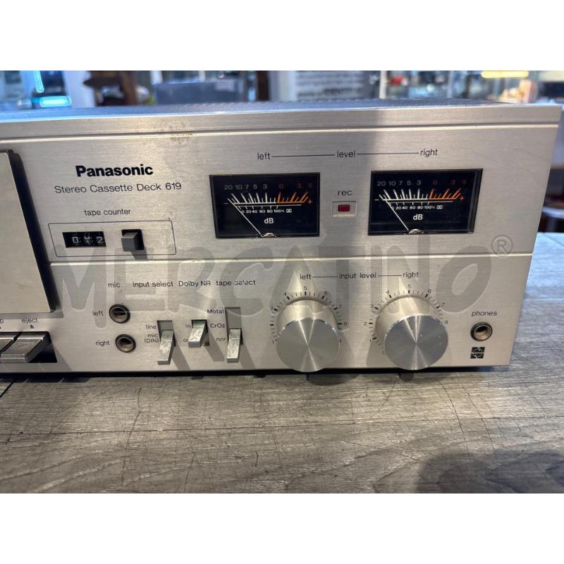 STEREO CASSETTE DECK 619 PANASONIC | Mercatino dell'Usato Busnago 3