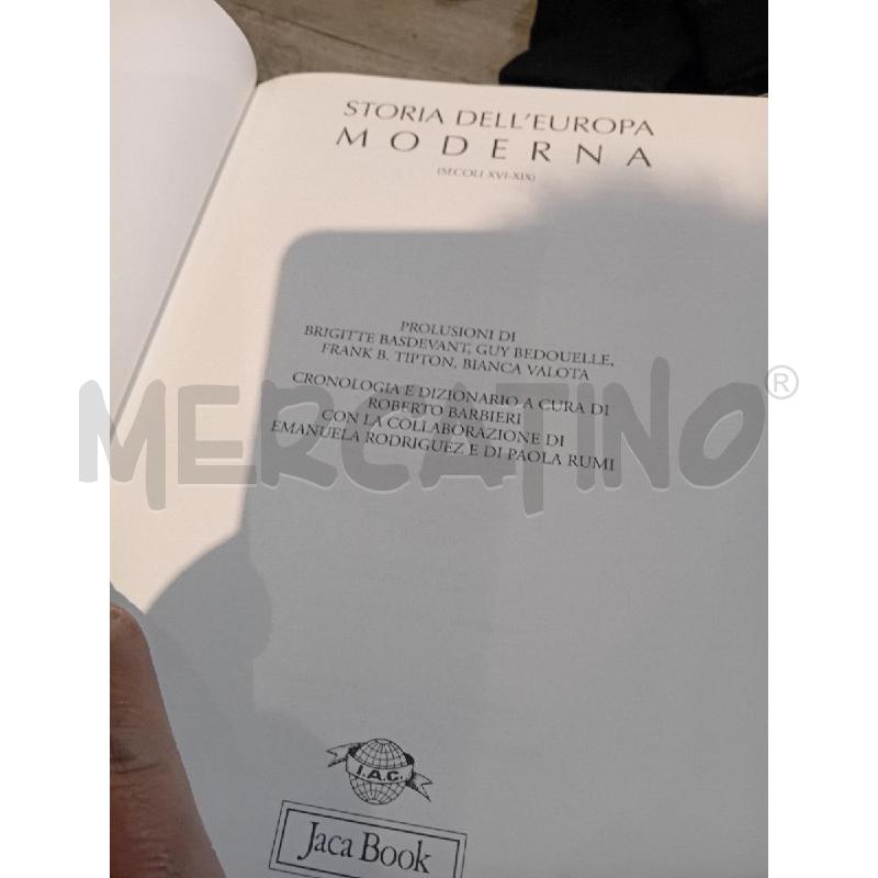 STORIA DELL'EUROPA MODERNA  JACA BOOK (1993) | Mercatino dell'Usato Busnago 3