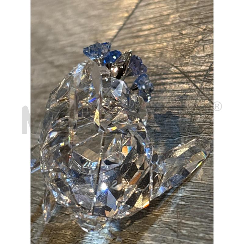 SWAROVSKI CONIGLIO CON FIORI BLU | Mercatino dell'Usato Busnago 3