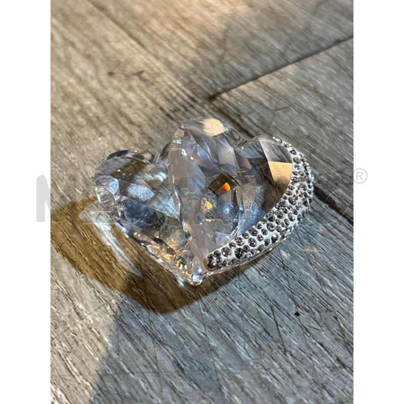 SWAROVSKI CUORE DOPPIO CON PIETRINE | Mercatino dell'Usato Busnago 1