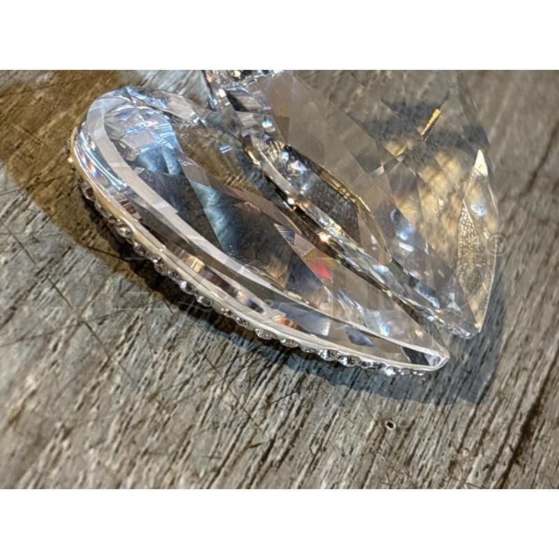 SWAROVSKI CUORE DOPPIO CON PIETRINE | Mercatino dell'Usato Busnago 3