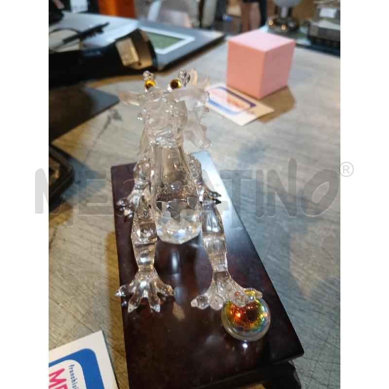 SWAROVSKI DRAGO CON SFERA E BASE LEGNO | Mercatino dell'Usato Busnago 2