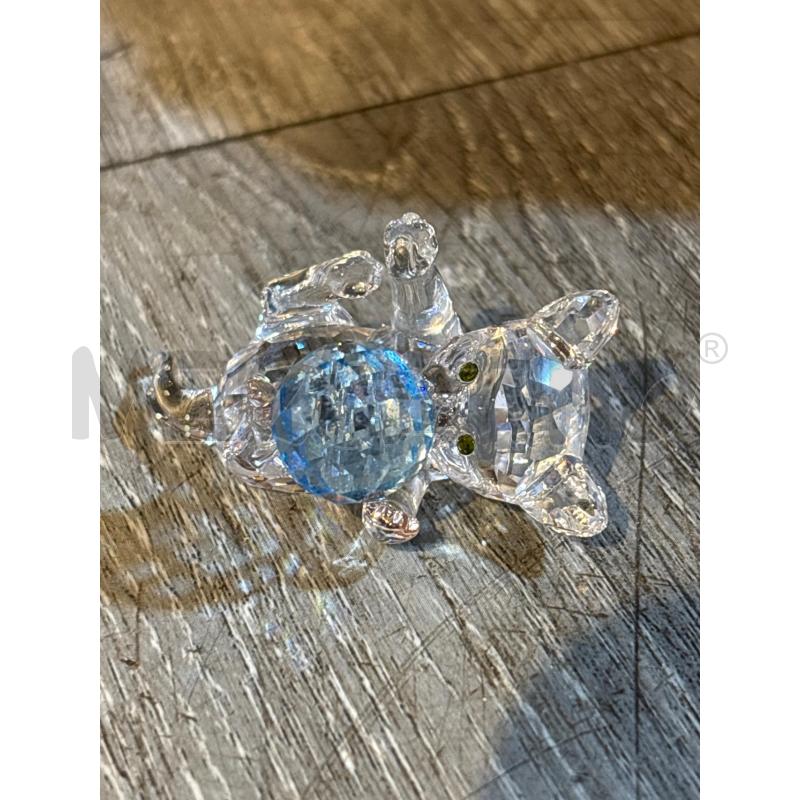 SWAROVSKI MICIO CON PALLINA AZZURRA | Mercatino dell'Usato Busnago 1