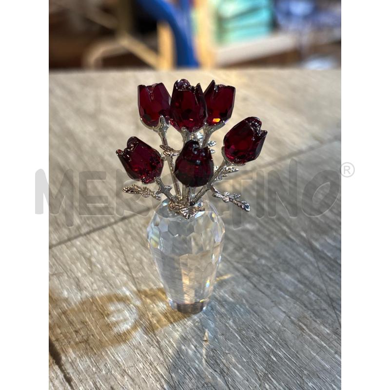 SWAROVSKI VASO CON ROSE ROSSE | Mercatino dell'Usato Busnago 1