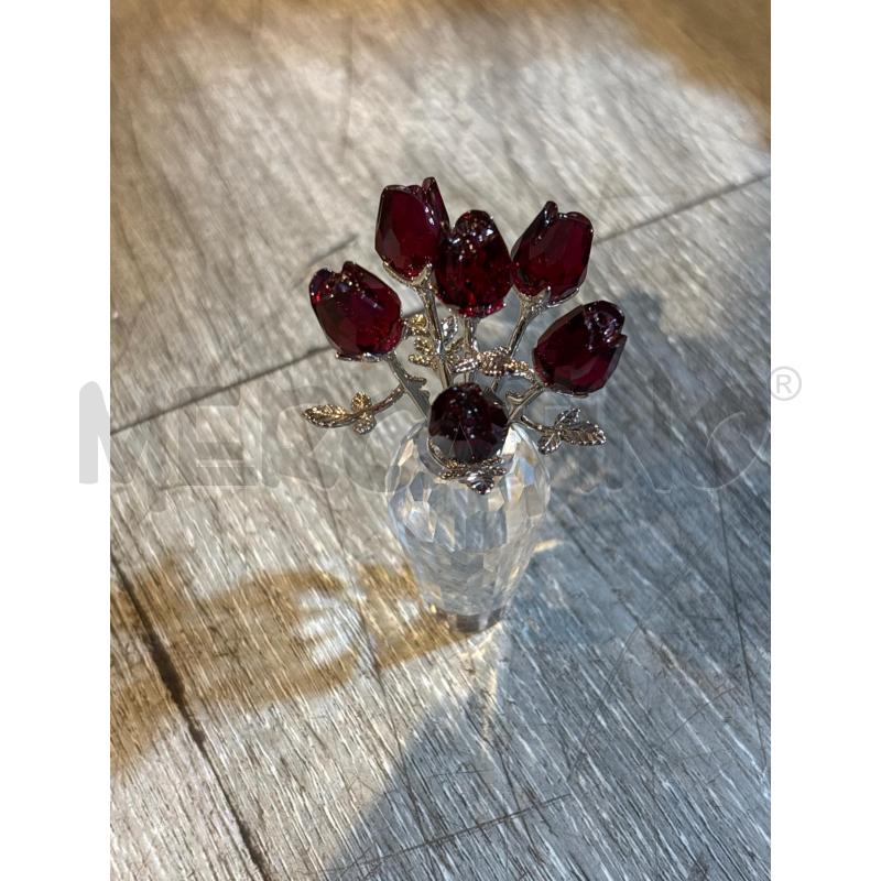 SWAROVSKI VASO CON ROSE ROSSE | Mercatino dell'Usato Busnago 2