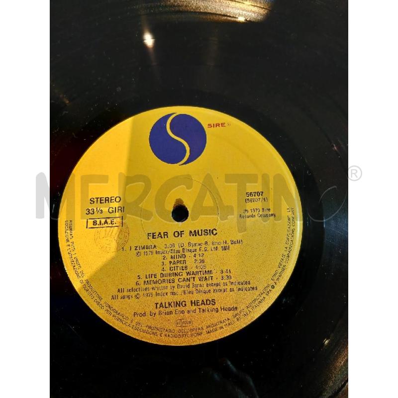 TALKING HEADS FEAR OF MUSIC (1979) | Mercatino dell'Usato Busnago 4