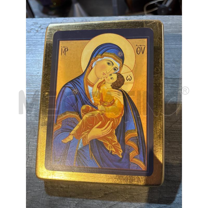 TEGOLA LEGNO DORATA MADONNA DELLA TENEREZZA | Mercatino dell'Usato Busnago 1