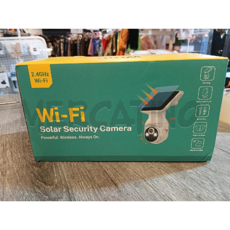 TELECAMERA WI-FI SOLARE 2.4GHZ (NUOVA) | Mercatino dell'Usato Busnago 1