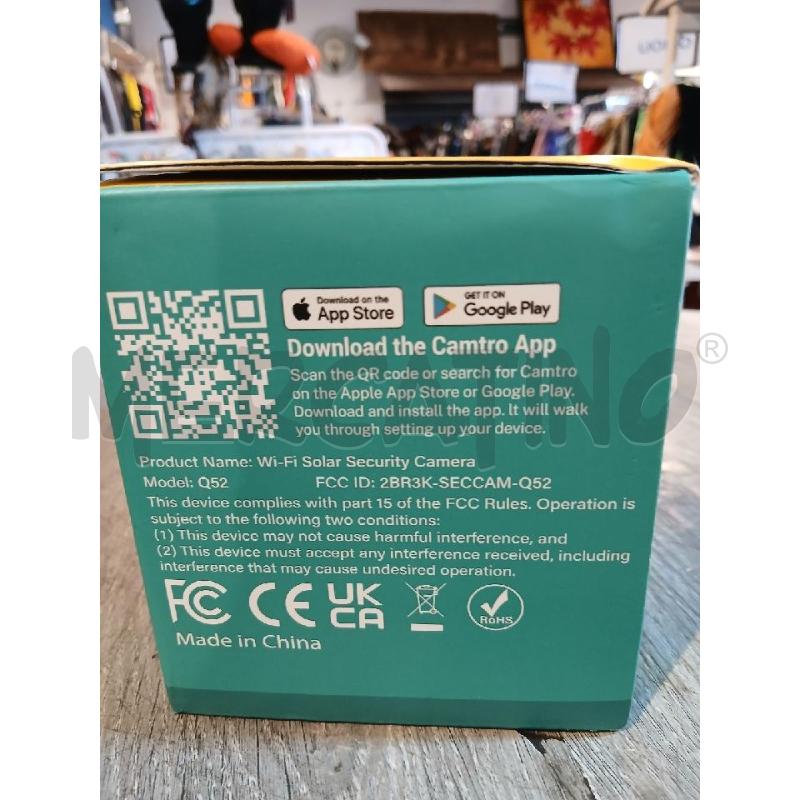 TELECAMERA WI-FI SOLARE 2.4GHZ (NUOVA) | Mercatino dell'Usato Busnago 2