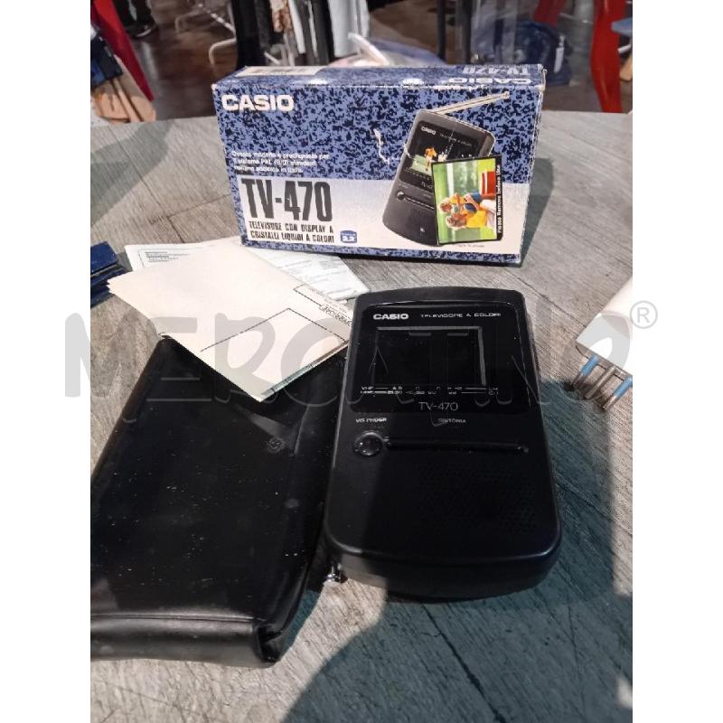 TELEVISORE PICCOLO CASIO TV-470 CON SCATOLA ORIGINALE | Mercatino dell'Usato Busnago 1