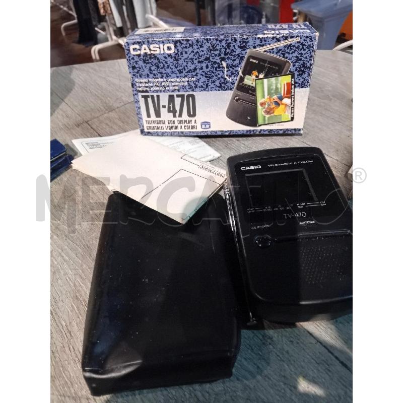 TELEVISORE PICCOLO CASIO TV-470 CON SCATOLA ORIGINALE | Mercatino dell'Usato Busnago 2