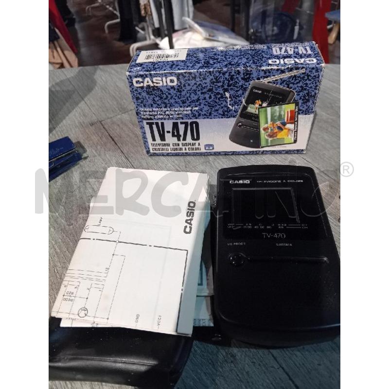 TELEVISORE PICCOLO CASIO TV-470 CON SCATOLA ORIGINALE | Mercatino dell'Usato Busnago 3