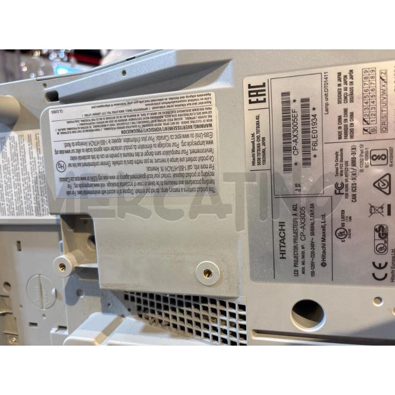 VIDEO PROIETTORE  HITACHI CP AX3005 | Mercatino dell'Usato Busnago 3