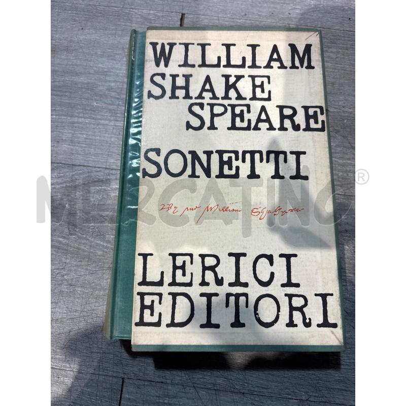 WILLIAM SHAKESPEARE SONETTI | Mercatino dell'Usato Busnago 1