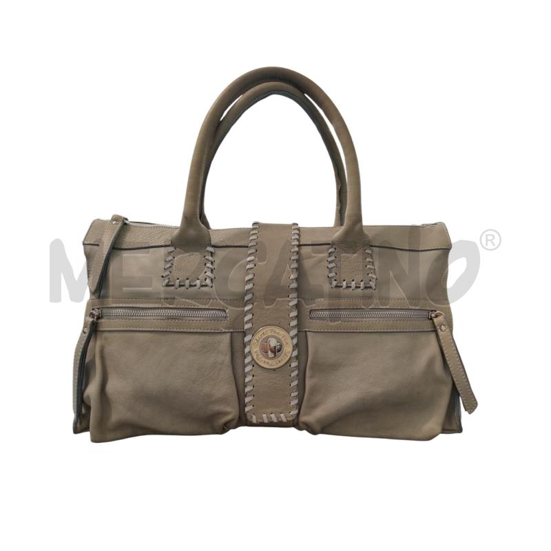 BORSA DONNA PELLE  GRIGIO SECRET PON PON | Mercatino dell'Usato Triuggio 1