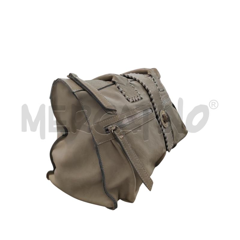 BORSA DONNA PELLE  GRIGIO SECRET PON PON | Mercatino dell'Usato Triuggio 4