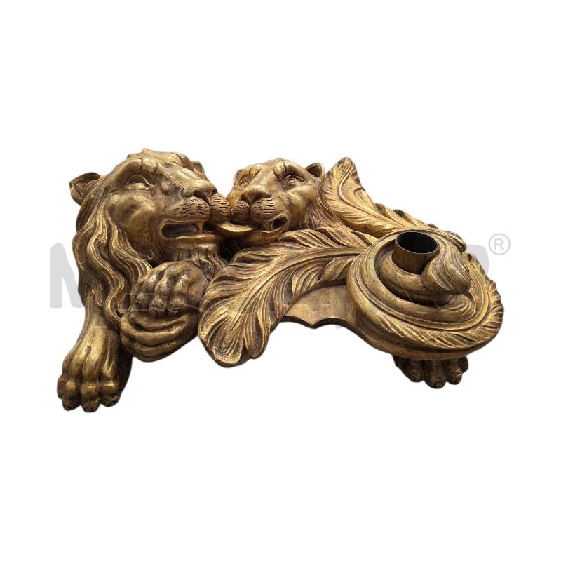 CALAMAIO LEONI LEGNO DORATO | Mercatino dell'Usato Triuggio 2