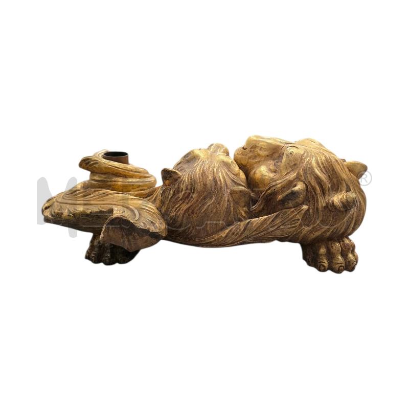 CALAMAIO LEONI LEGNO DORATO | Mercatino dell'Usato Triuggio 3