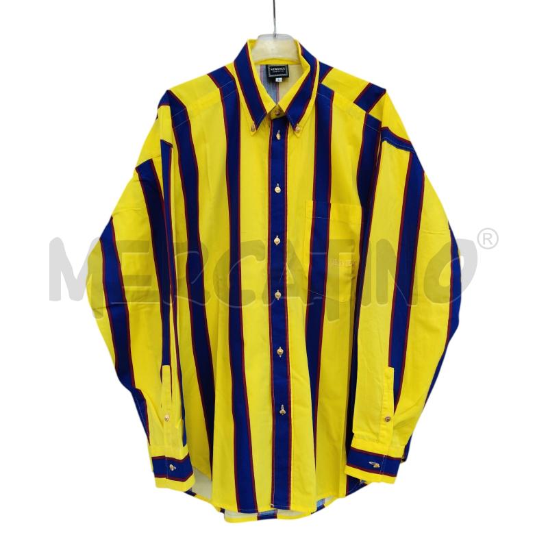 CAMICIA UOMO GIANNI VERSACE RIGA GIALLA | Mercatino dell'Usato Triuggio 1