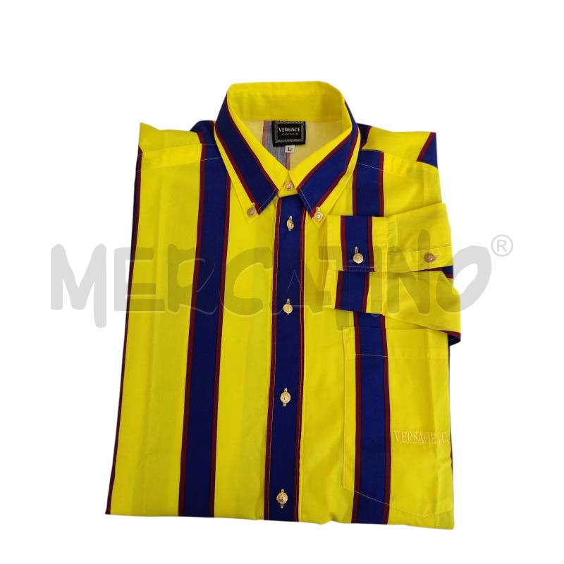 CAMICIA UOMO GIANNI VERSACE RIGA GIALLA | Mercatino dell'Usato Triuggio 2
