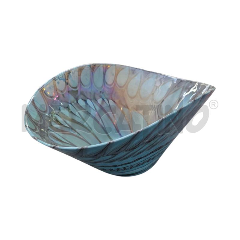 CENTROTAVOLA VETRO MURANO AZZURRO | Mercatino dell'Usato Triuggio 1