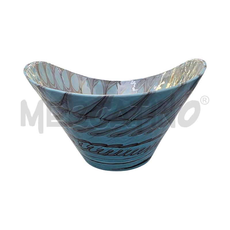 CENTROTAVOLA VETRO MURANO AZZURRO | Mercatino dell'Usato Triuggio 3