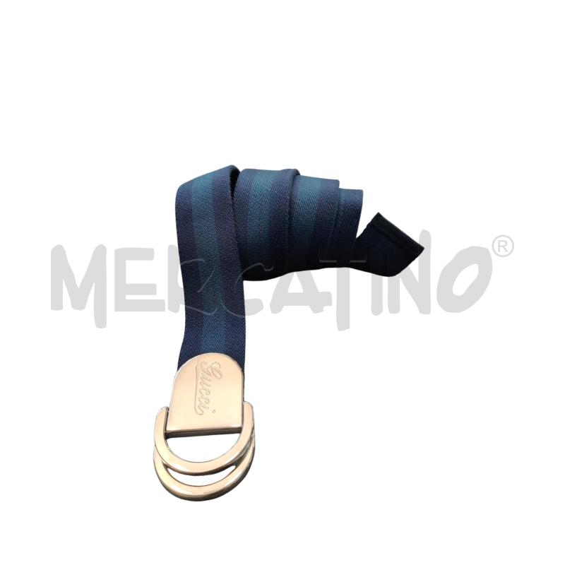 CINTURA TELA BLU GUCCI  | Mercatino dell'Usato Triuggio 1