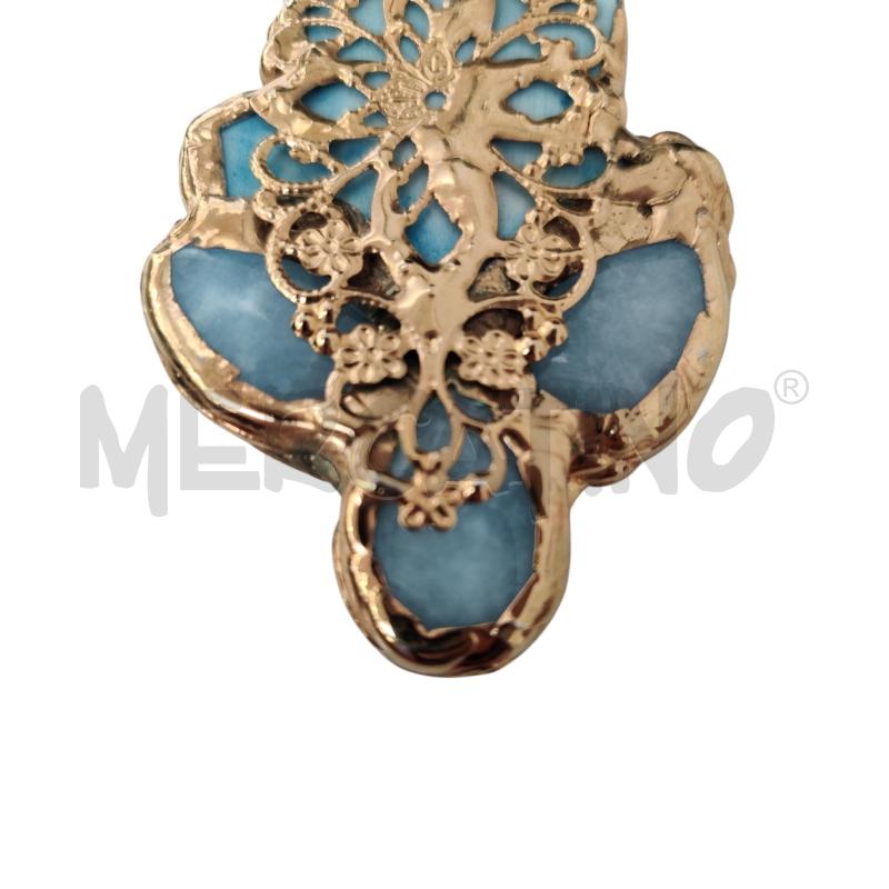 CIONDOLO GUFO AZZURRO CERAMICA +AGATE | Mercatino dell'Usato Triuggio 4