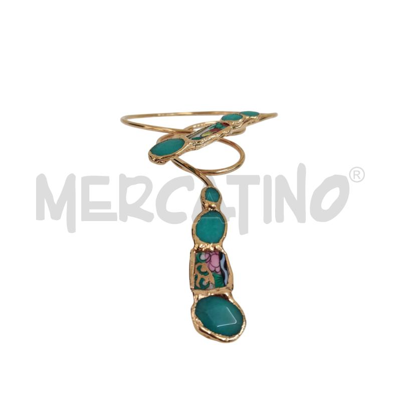 COLLANA RIGIDO AGATE AZZURRO+CERAMICA | Mercatino dell'Usato Triuggio 5