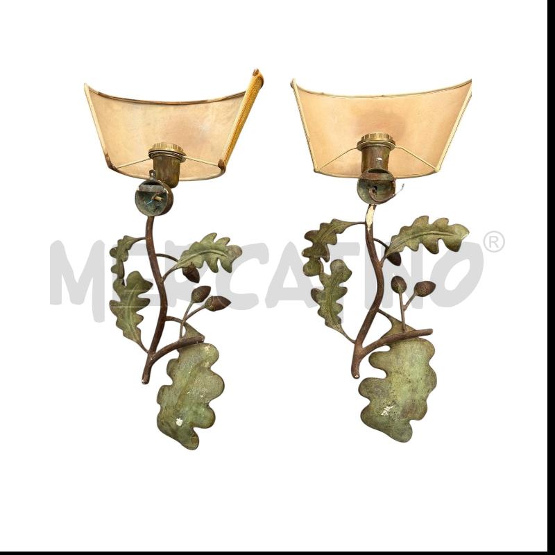 COPPIA DI APPLIQUES MODERNARIATO QUERCIA | Mercatino dell'Usato Triuggio 4