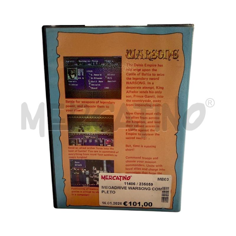 MEGADRIVE WARSONG COMPLETO | Mercatino dell'Usato Triuggio 2