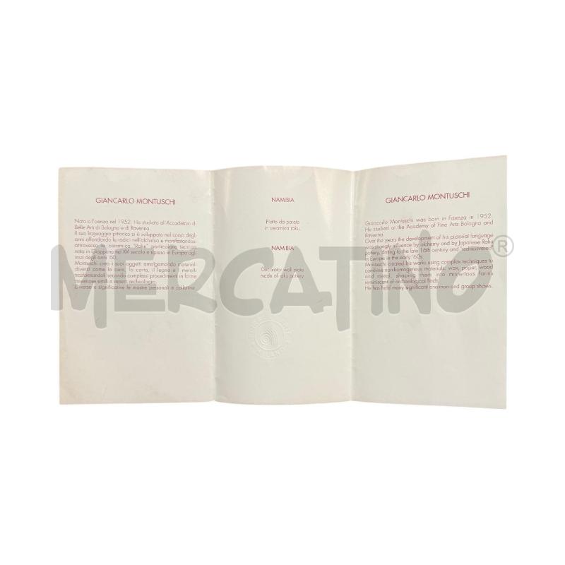 PIATTO RAKU NAMIBIA MONTUSCHI | Mercatino dell'Usato Triuggio 4