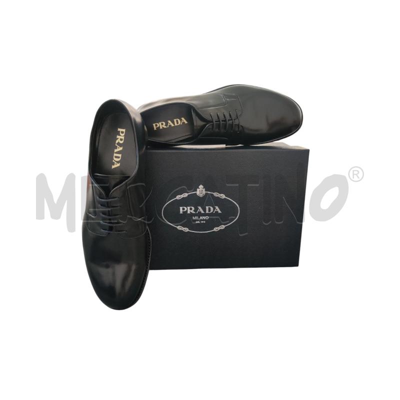 SCARPE UOMO PELLE NERO PRADA | Mercatino dell'Usato Triuggio 1