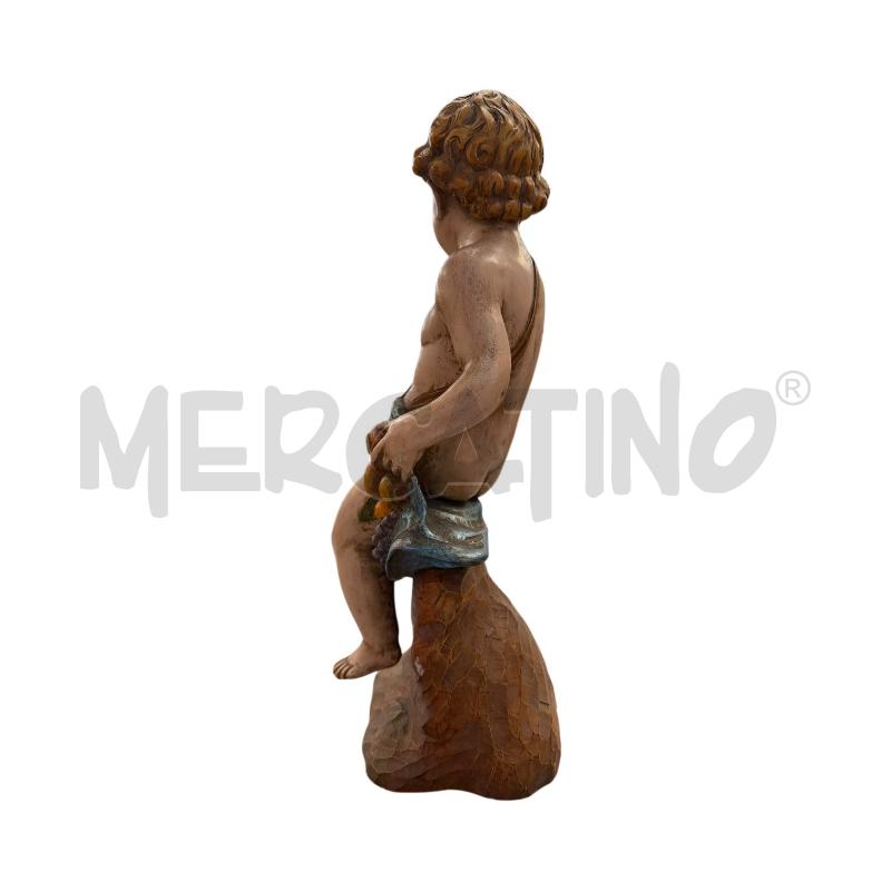 STATUETTA BAMBINO LEGNO SCOLPITO | Mercatino dell'Usato Triuggio 3