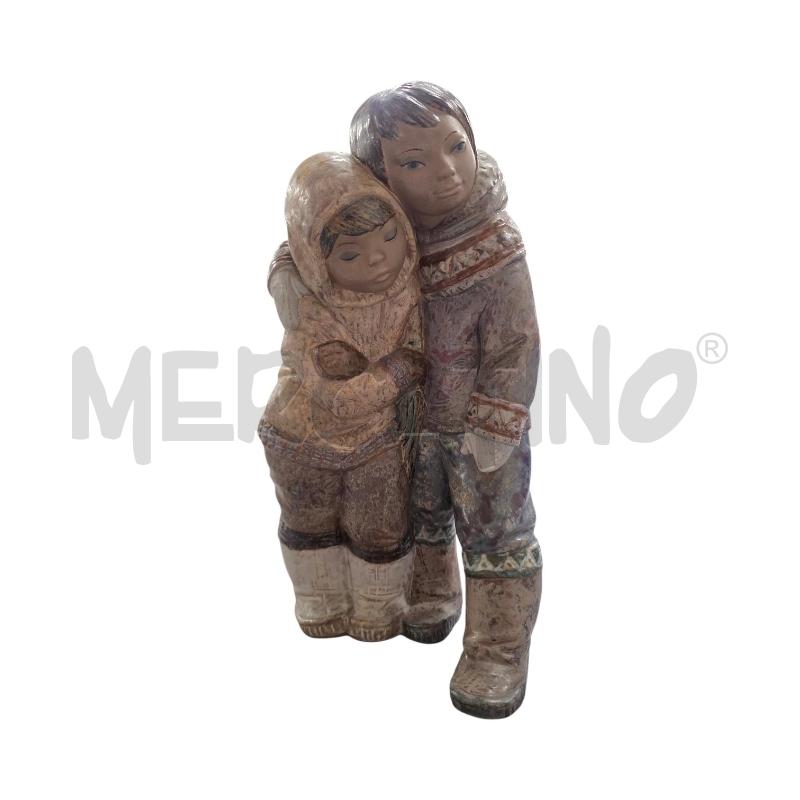 STATUETTA COPPIA INUIT LLADRO | Mercatino dell'Usato Triuggio 1