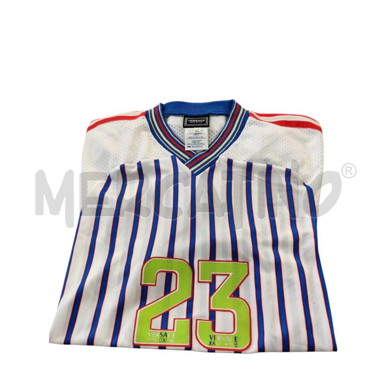 T SHIRT UOMO JERSEY VERSACE BIANCA BLU | Mercatino dell'Usato Triuggio 5