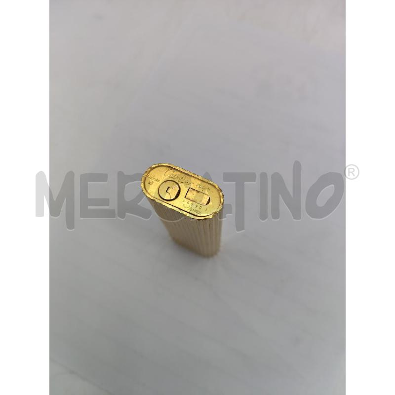 ACCENDINO DA COLLEZIONE MUST DE CARTIER PLACCATO IN ORO | Mercatino dell'Usato Messina 4