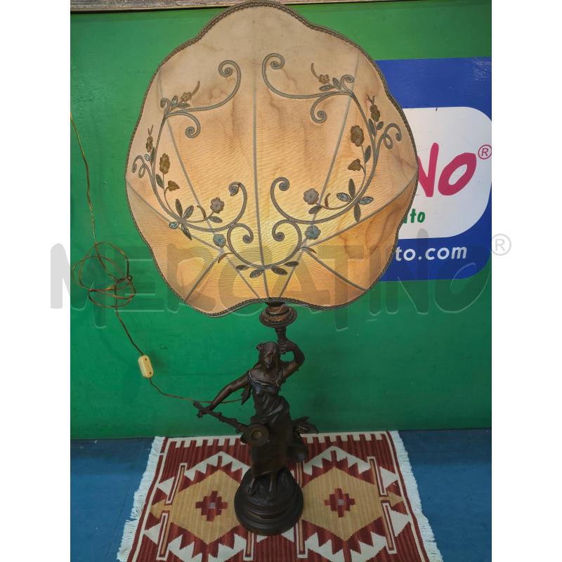 LAMPADA AUG. MOREAU BRONZO PATINATO ANTICA | Mercatino dell'Usato Messina 1