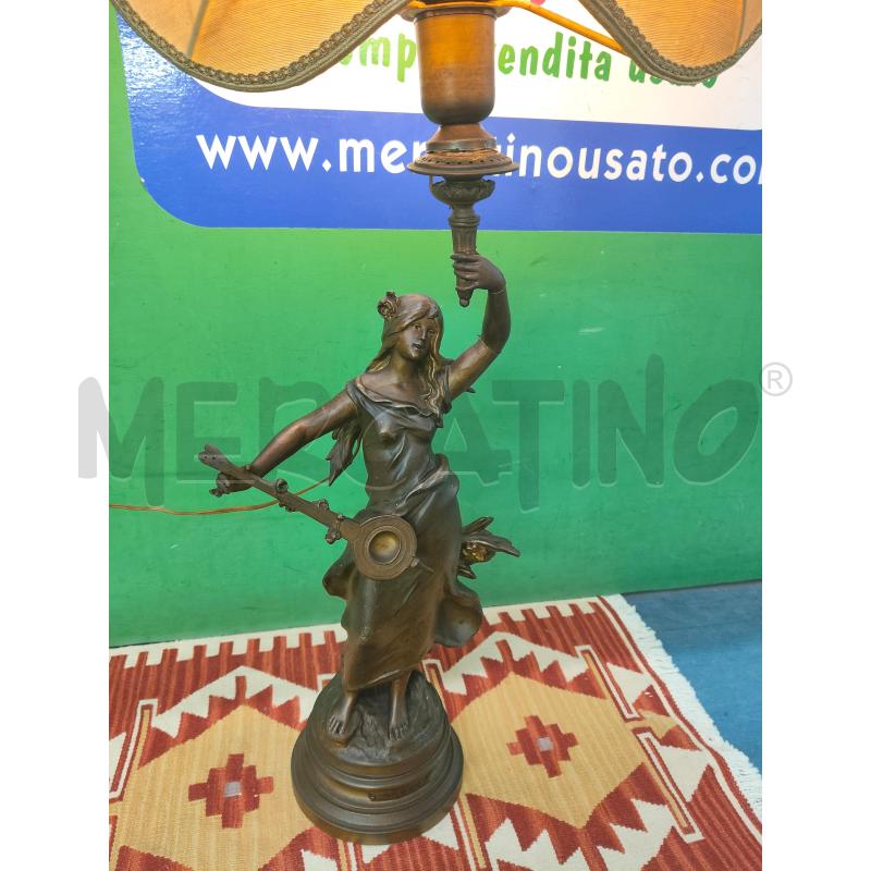 LAMPADA AUG. MOREAU BRONZO PATINATO ANTICA | Mercatino dell'Usato Messina 2