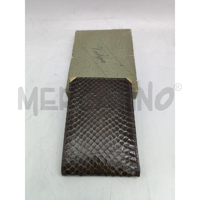 PORTA FOGLIO PELLE PITONE VINTAGE | Mercatino dell'Usato Messina 1